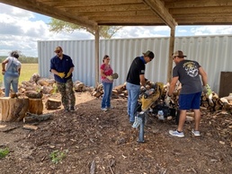 960 CW tours, volunteers at Warrior Heart