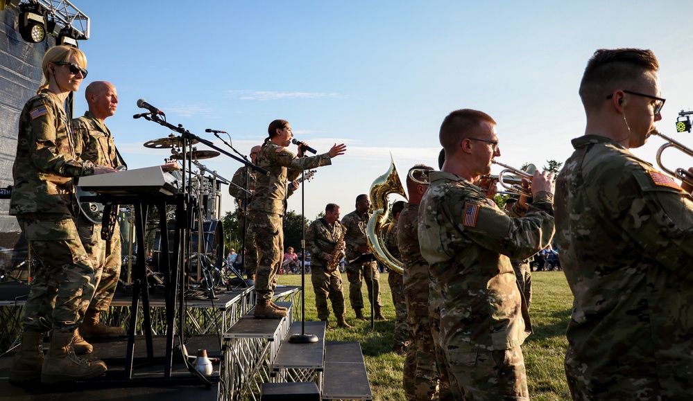 34th Army Band performs at Camp Dodge Concert Series