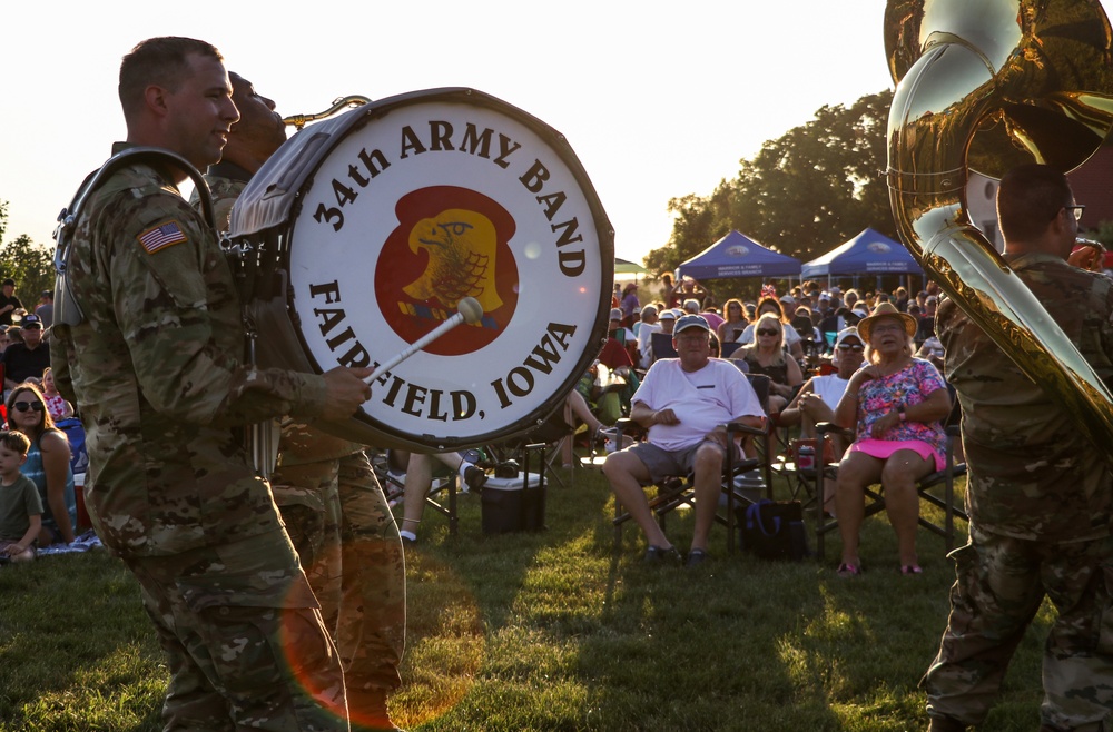 34th Army Band performs at Camp Dodge Concert Series