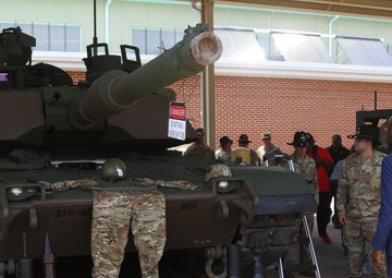 US Senator Raphael Warnock visits Fort Stewart