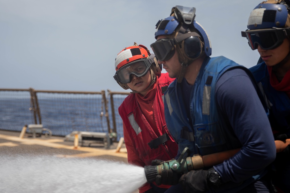 The USS Bainbridge is on a scheduled deployment in the U.S. Naval Forces Europe area of operations, employed by U.S. Sixth Fleet to defend U.S., Allied and Partner interests.