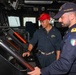 USS Cole Underway with Italian Naval Liasion Officers