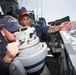 USS Cole Underway with Italian Naval Liasion Officers