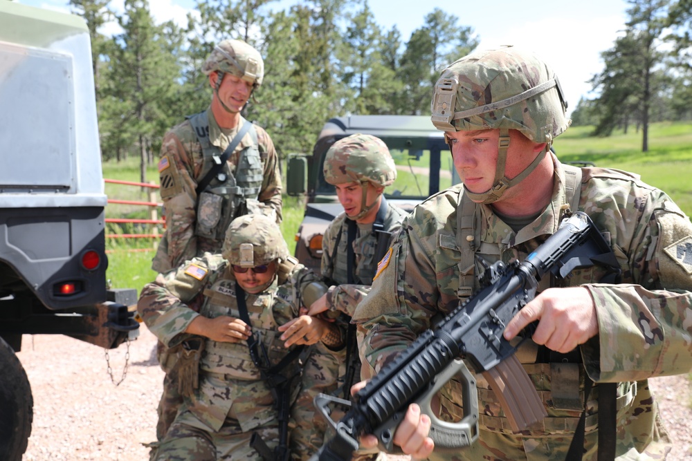 1245th Transportation Co, Mount Training - Golden Coyote