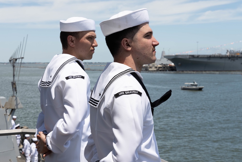 USS Gravely Returns to Homeport