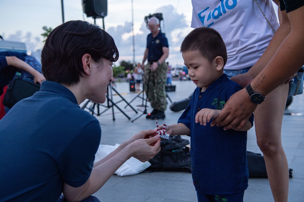 U.S. Pacific Fleet Band Performs During Pacific Partnership 2022 Host Nation Outreach Event