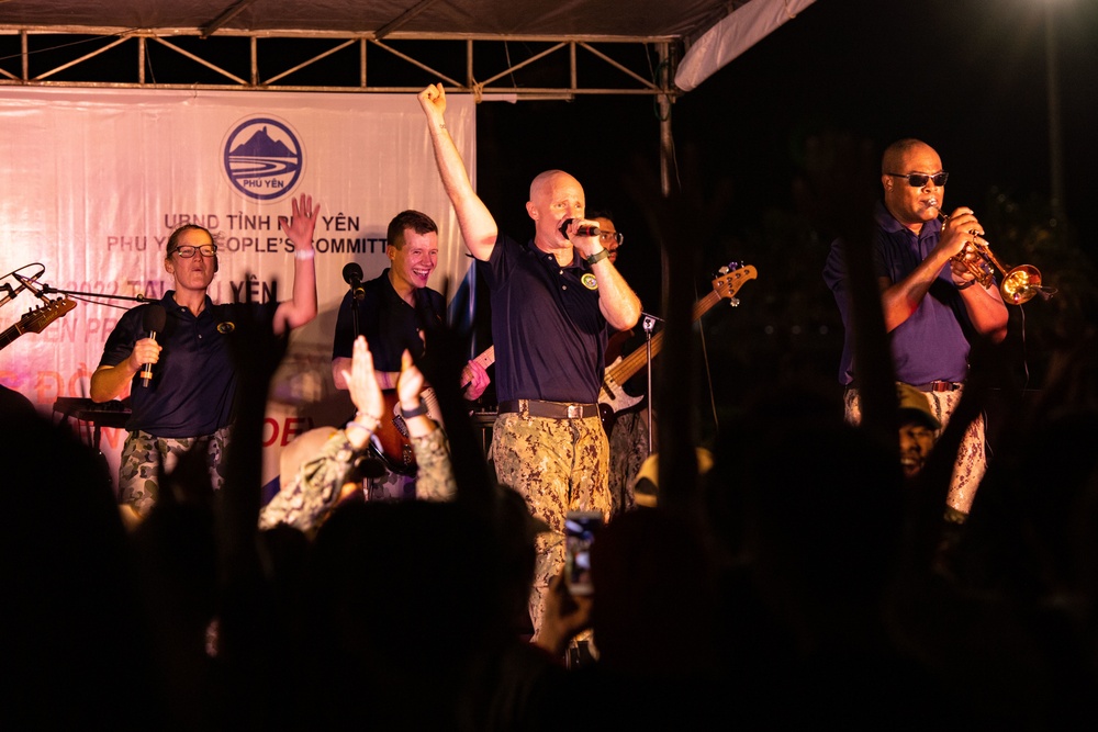 U.S. Pacific Fleet Band performs during Pacific Partnership 2022 in Vietnam