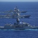Abraham Lincoln Carrier Strike Group, Japan Maritime Self-Defense Force, Royal Australian Navy sail in formation