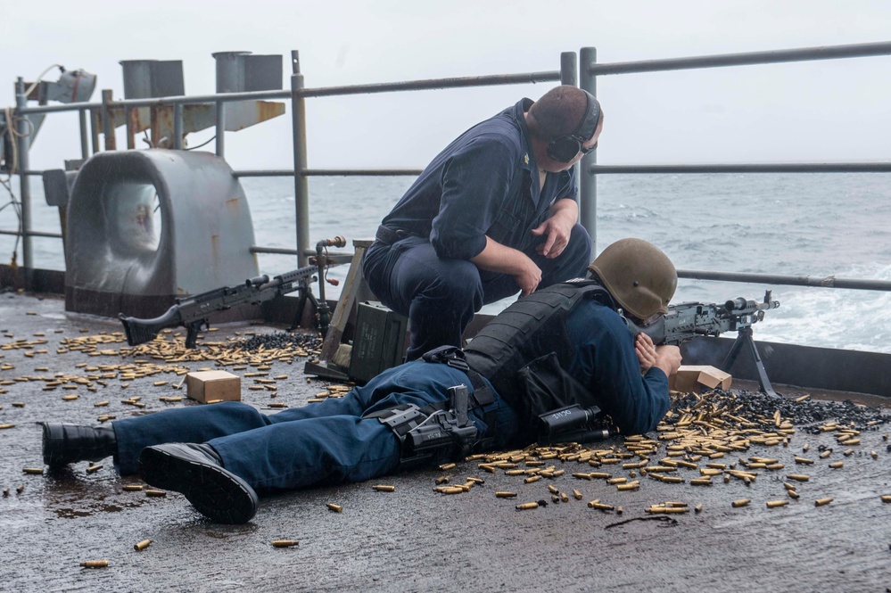 Sailors Conduct Live Fire Exercise