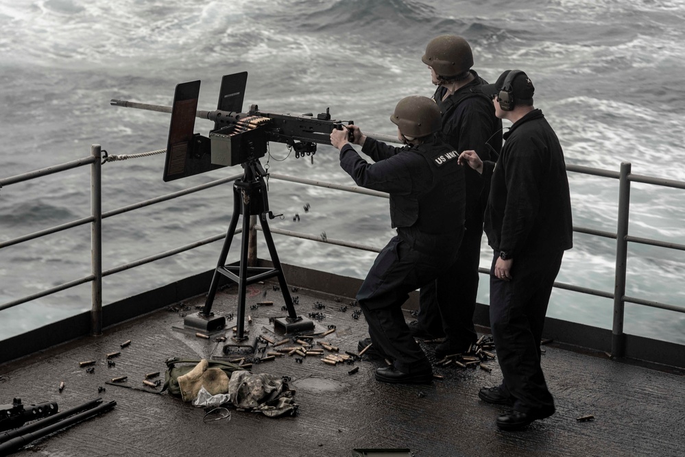 Sailors Conduct Live Fire Exercise