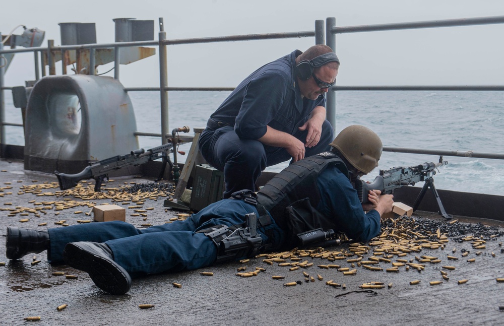 Sailors Conduct Live Fire Exercise