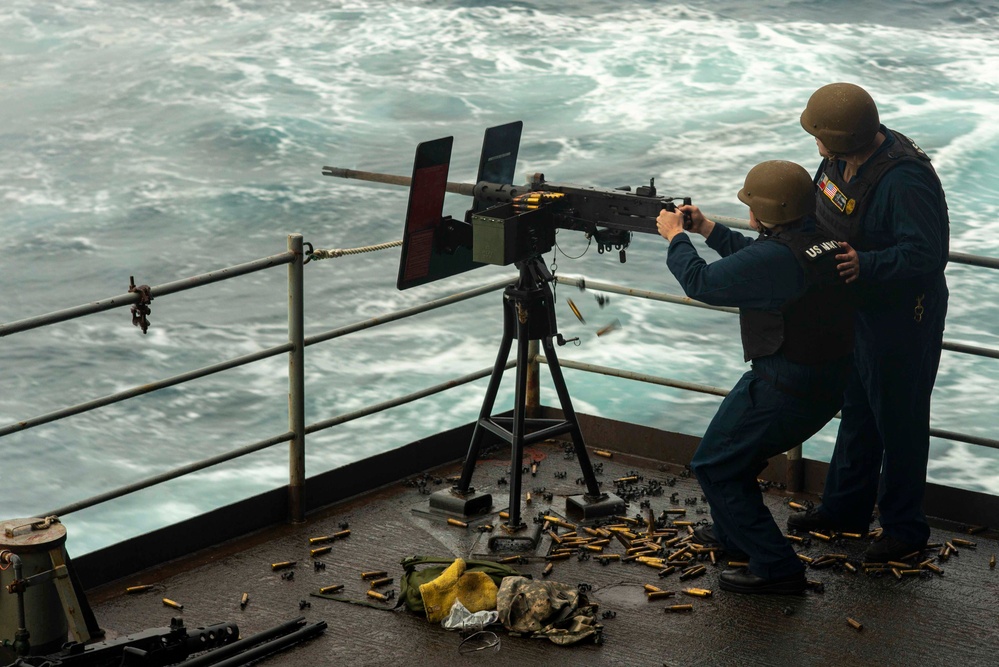 Sailors Conduct Live Fire Exercise