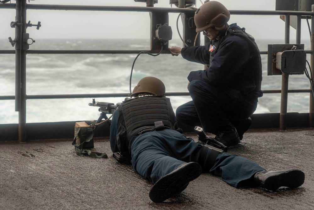 Sailors Conduct Live Fire Exercise