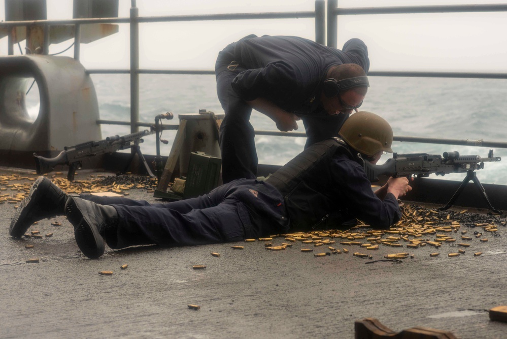 Sailors Conduct Live Fire Exercise