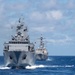 Abraham Lincoln Carrier Strike Group, Japan Maritime Self-Defense Force, Royal Australian Navy ships sail in formation