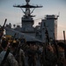 U.S. Marines conduct a range while underway aboard the USS Carter Hall