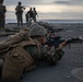 U.S. Marines conduct a range while underway aboard the USS Carter Hall