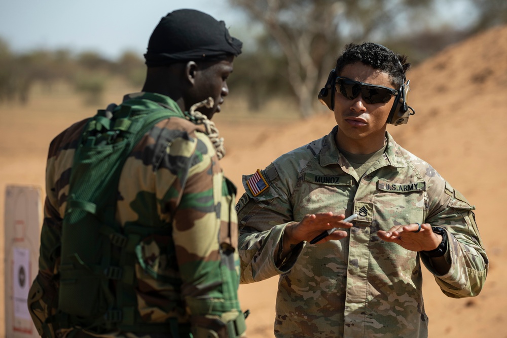 M-4 Carbine Marksmanship Range Training during African Lion 2022