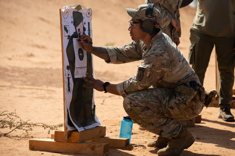 M-4 Carbine Marksmanship Range Training during African Lion 2022