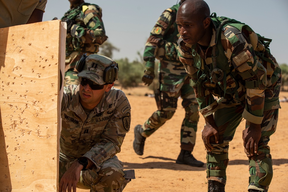 M-4 Carbine Marksmanship Range Training during African Lion 2022