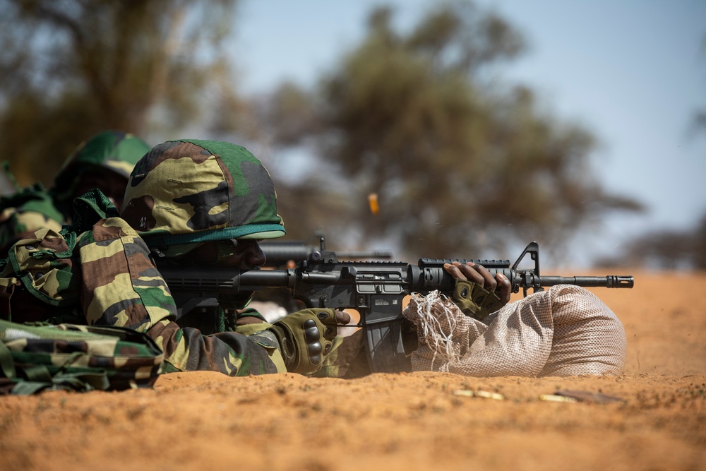 M-4 Carbine Marksmanship Range Training during African Lion 2022