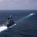 The George H.W. Bush Carrier Strike Group (GHWBCSG) Performs a Training Exercise with Italian Navy Destroyer ITS Caio Duilio (D 554)