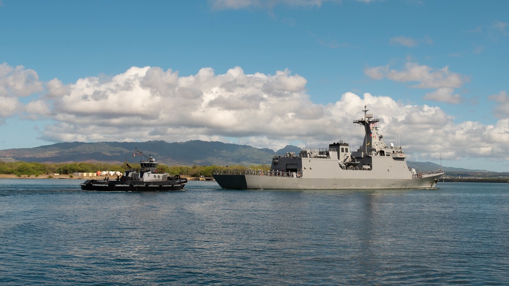 Philippine Navy frigate BRP Antonio Luna (FF 151) arrives at Pearl Harbor for RIMPAC 2022