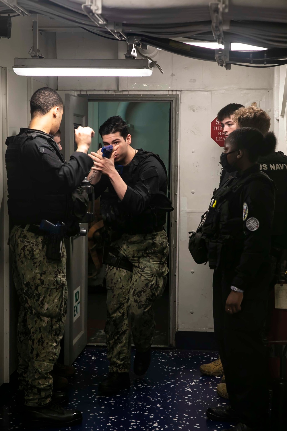 Security Drills Aboard USS George H.W. Bush (CVN 77)