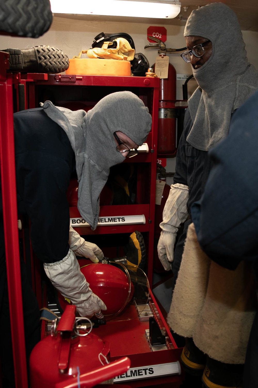 USS George H.W. Bush (CVN 77) Sailors Simulate General Quarters