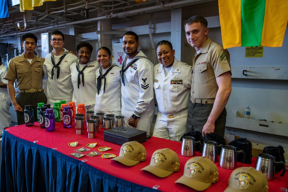 USS Arlington hosts EFES 2022 reception