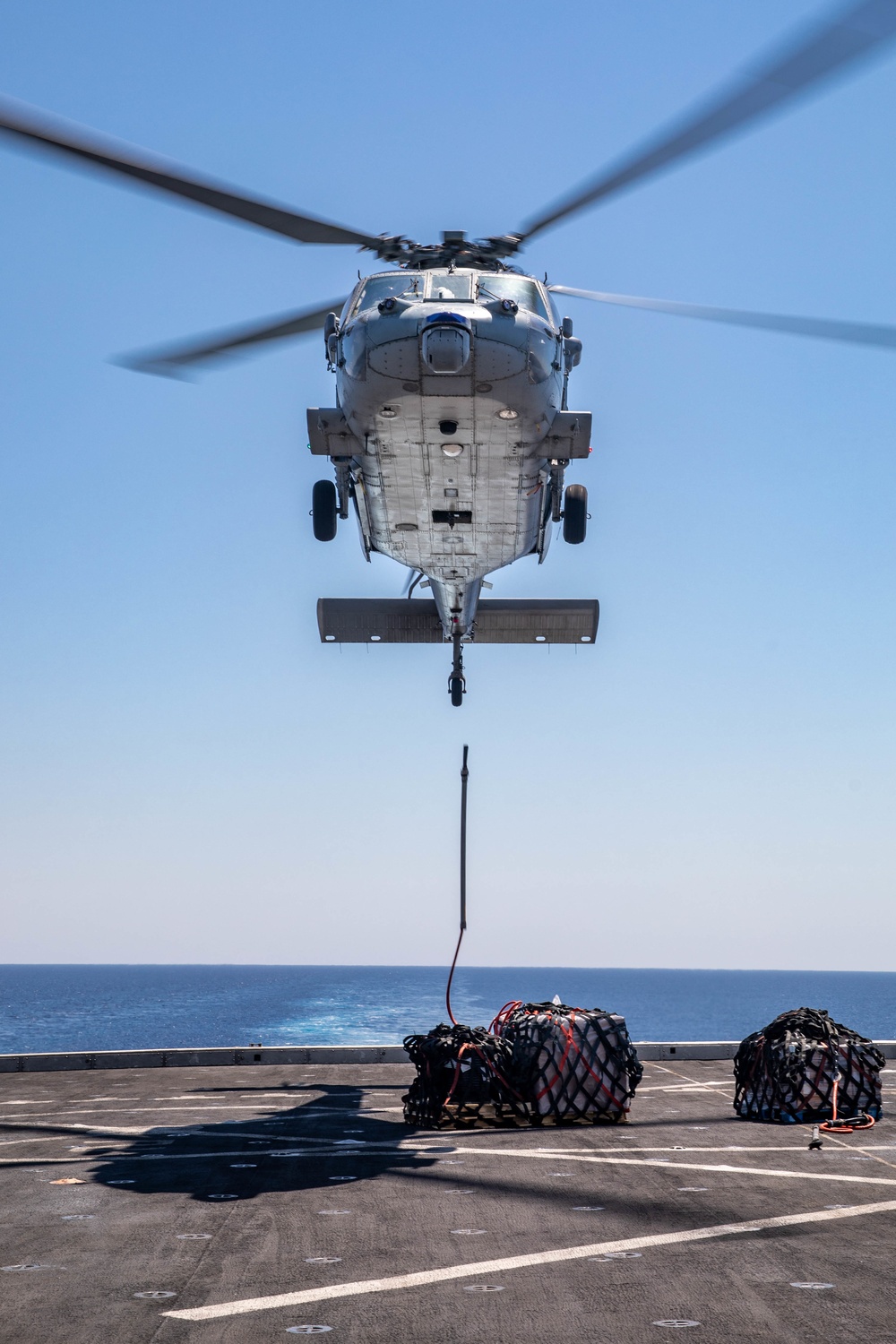 USS Arlington conducts replenishment-at-sea