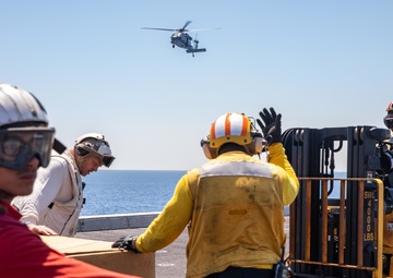 USS Arlington conducts replenishment-at-sea