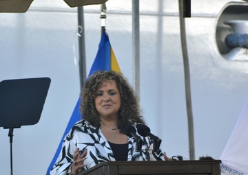 MSC’s Newest Ship USNS John L. Canley Christened at General Dynamics NASSCO San Diego