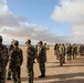 Distinguished guests from U.S. military greet U.S. and Moroccan military members outside Cap Draa during African Lion 22 at Tan Tan, Morocco