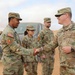 Distinguished guests from U.S. military greet U.S. and Moroccan military members outside Cap Draa during African Lion 22 at Tan Tan, Morocco