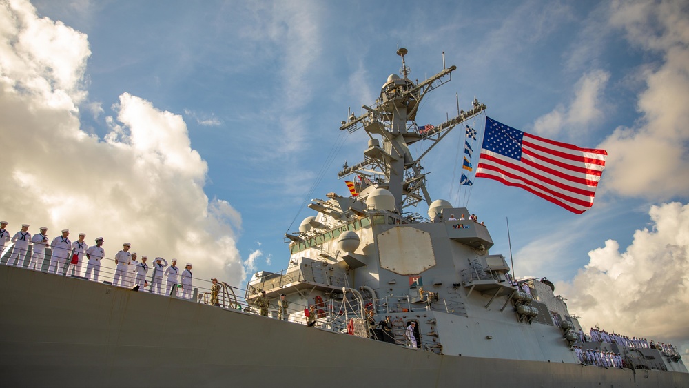 USS Jason Dunham Returns to Homeport