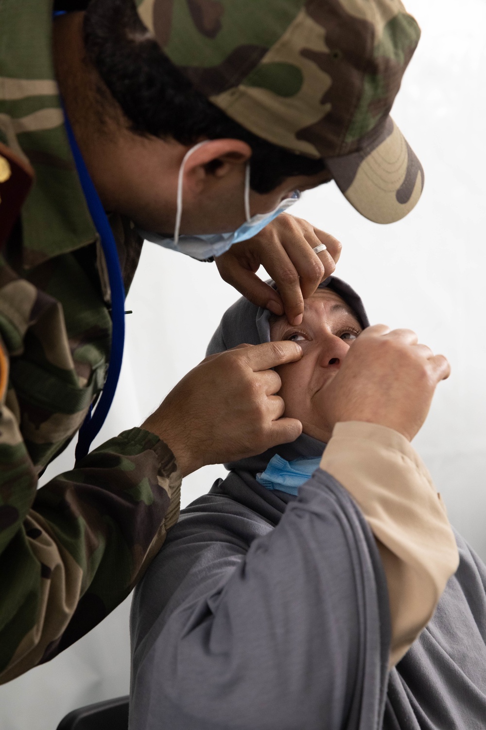 Humanitarian Civic Assistance (HCA) center in Taliouine, Morocco during African Lion 22