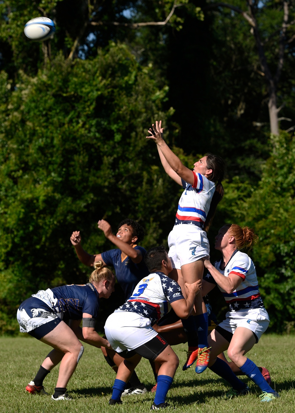 DAF Women's 7s Rugby Team competes in Armed Forces, Cape Fear Tournaments