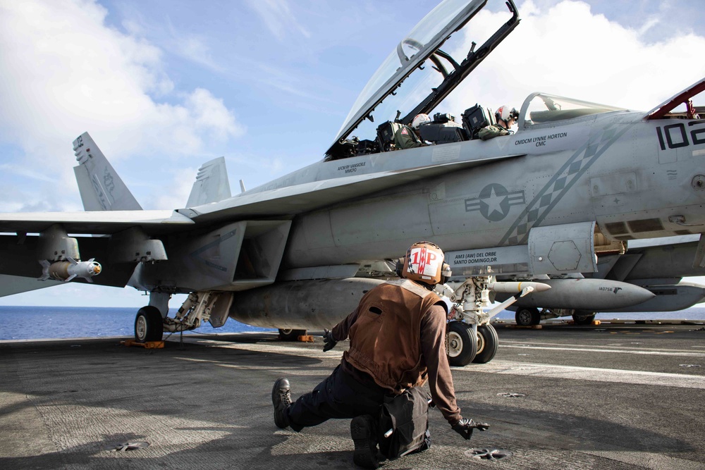 USS Ronald Reagan Conducts Flight Ops