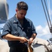 Sailors Aboard USS Dewey (DDG 105) Conduct Replenishment-at-Sea with USNS Guadalupe (T-AO-202)