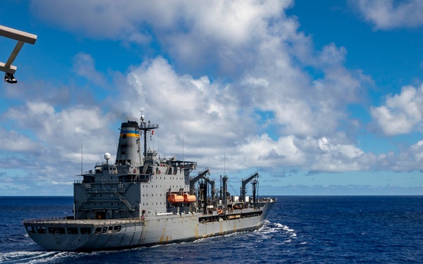 Sailors Aboard USS Dewey (DDG 105) Conduct Replenishment-at-Sea with USNS Guadalupe (T-AO-202)