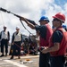 Sailors Aboard USS Dewey (DDG 105) Conduct Replenishment-at-Sea with USNS Guadalupe (T-AO-202)