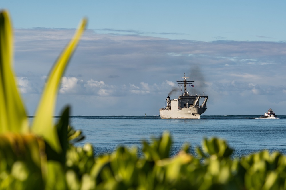 Mexican Navy tank landing ship ARM Usumacinta (A-412) arrives at Pearl Harbor for RIMPAC 2022