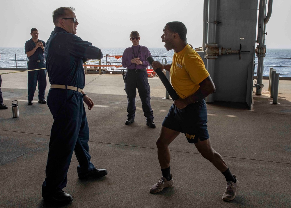 USS Hershel &quot;Woody&quot; Williams (ESB 4) conducts Security Reaction Force Training.