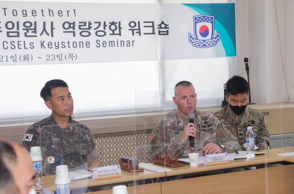 Command Sgt. Maj. Jack Love hosts the 2nd Annual Keystone Seminar