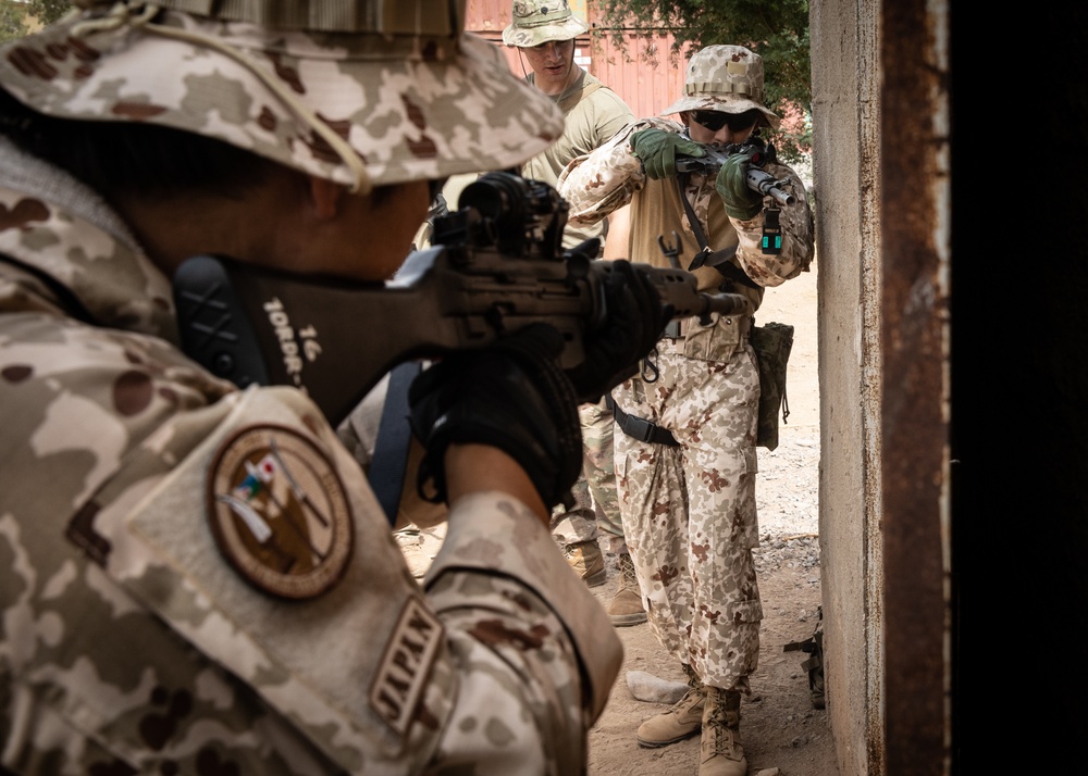 Japan, U.S. conduct close-quarters combat training in Djibouti