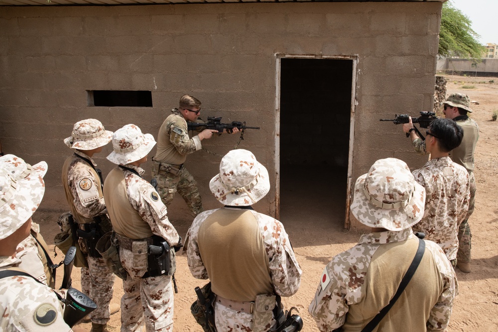 Japan, U.S. conduct close-quarters combat training in Djibouti