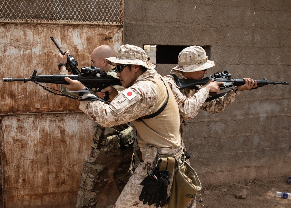 Japan, U.S. conduct close-quarters combat training in Djibouti