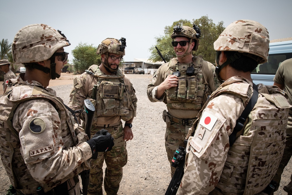 Japan, U.S. conduct close-quarters combat training in Djibouti