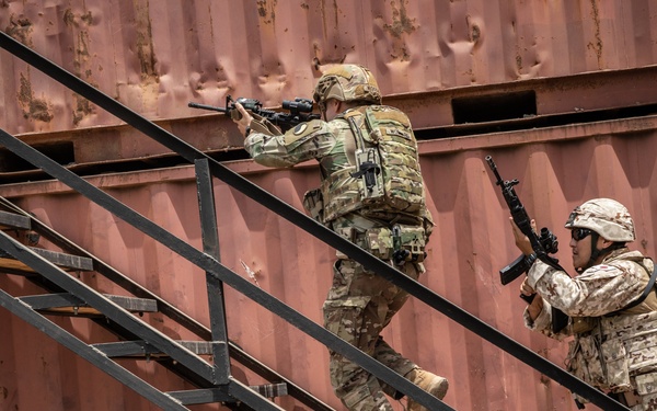 Japan, U.S. conduct close-quarters combat training in Djibouti